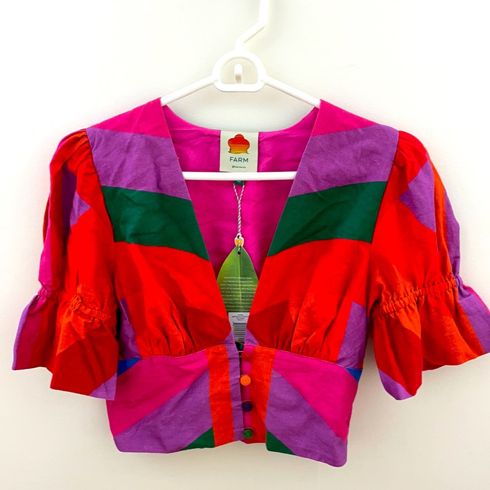 Farm Rio Amanda Stripes Blouse